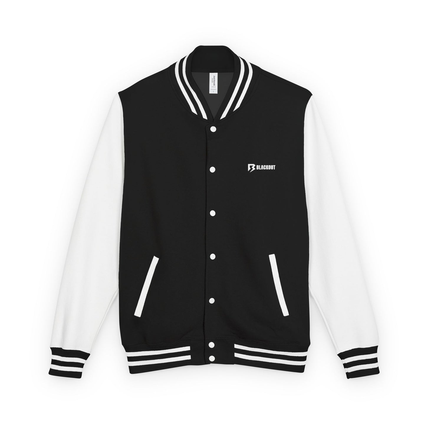 Blackout Unisex Varsity Jacket, Perfect for Sports Teams, Casual Outings