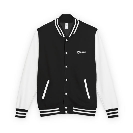 Blackout Unisex Varsity Jacket, Perfect for Sports Teams, Casual Outings